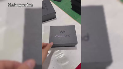 Custom Magnetic Gift Box with Custom-Cut EVA Foam Insert | Multi-Color Holographic Logo for Watch Earphone Tech & Corporate Premium Gift Sets | MOQ 100 pcs