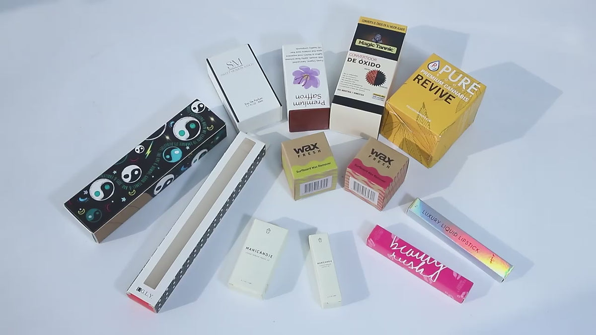 Cajas de Cartón Plegables Personalizadas | Embalaje Impreso a Todo Color para Alimentos, Té, Velas y Belleza con Logotipo | Cantidad Mínima de Pedido 100 unidades