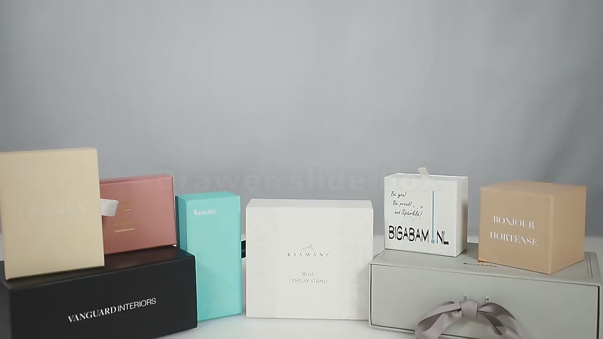 Caja de regalo tipo cajón de color de marca personalizada | Impresión de logotipo e inserto de espuma EVA para una botella de perfume, suero, crema facial y empaque de regalo de lujo para el cuidado de la piel | MOQ 100 unidades