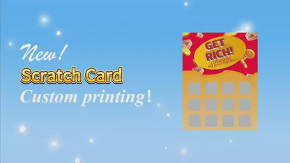 Personalized Printing Logo Party Scratch Off Win Cards Custom Printed Promotional Lottery Ticket Thank You Gift Scratch Game Card For Event Retail Business OEM Wholesal