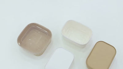 Custom Kraft Paper Square Poke Bowls | Salad Grain Bowl Takeout Container with Logo | MOQ 100 pcs