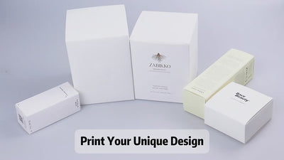 Custom Small Folding Tuck Top Box | Full-Color Print or Embossed Logo in Speckled Bamboo Kraft & Matte Finishes for Skincare Candle Cosmetic & Small Gift Packaging | MOQ 100 pcs