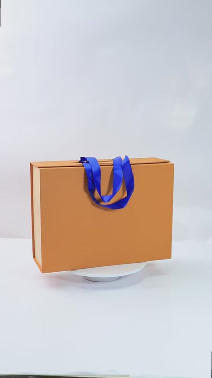 Custom Printed Luxury Foldable Book Style Magnetic Rigid Gift Box Velvet EVA Lined Cosmetic Jewelry Apparel Portfolio Corporate Packaging Custom Size Contact Us For Flat Pack Book Box Solutions