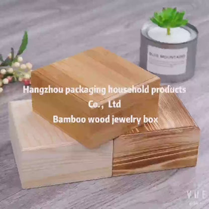 Solid Wood Food Storage Box Custom Logo Eco Pine Paulownia Wood For Dried Fruit Tea Jewelry Craft Gift Pack