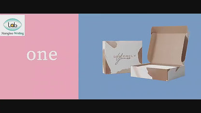 Eco Friendly Customized Corrugated Mailer Paper Box Full CMYK Logo Print Recyclable Foldable E-commerce Shipping Box Apparel Cosmetic Gift Packaging OEM Wholesale