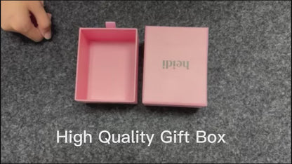 Custom Logo Square Crystal Jewelry Gift Box Recyclable Rigid Heaven Earth Cover Paper Box Luxury Packaging For Ring Necklace Earring Wedding Jewelry