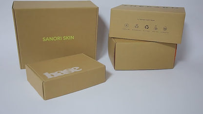 Custom Package Design Green Mailer Box White Cardboard Tuck Top Shipping Box for Cosmetic Gift FSC Certified Full Printing